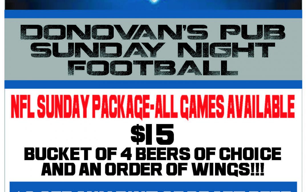 Brunch and Sunday Football Specials
