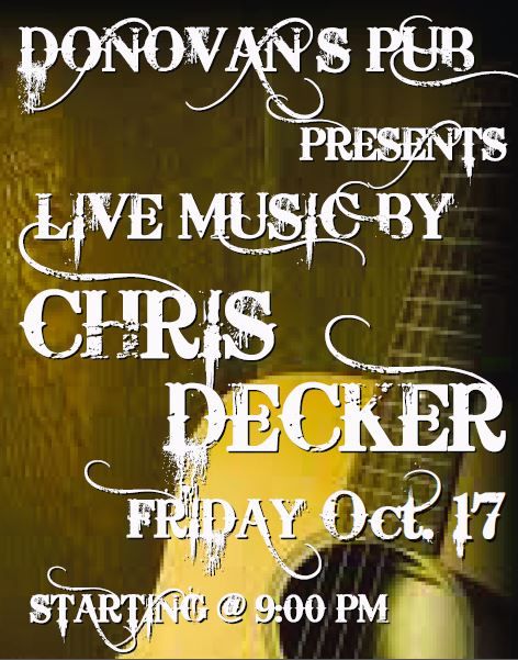 Live Music by Chris Decker